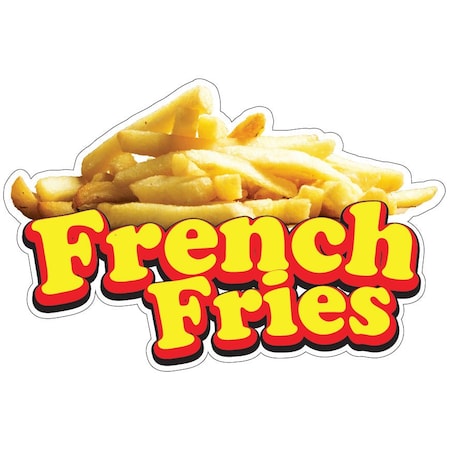 Signmission French Fries Decal Concession Stand Food Truck Sticker, D-DC-16 French Fries19 D-DC-16 French Fries19